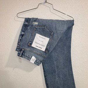 GOOD AMERICAN GOOD BOY JEANS! Split leg, high waist.